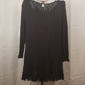 Black Massini Scoop Neck Sweater